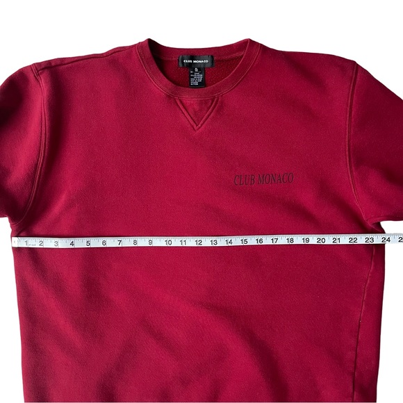 Club Monaco Red Crewneck Sweatshirt - Picture 5 of 8